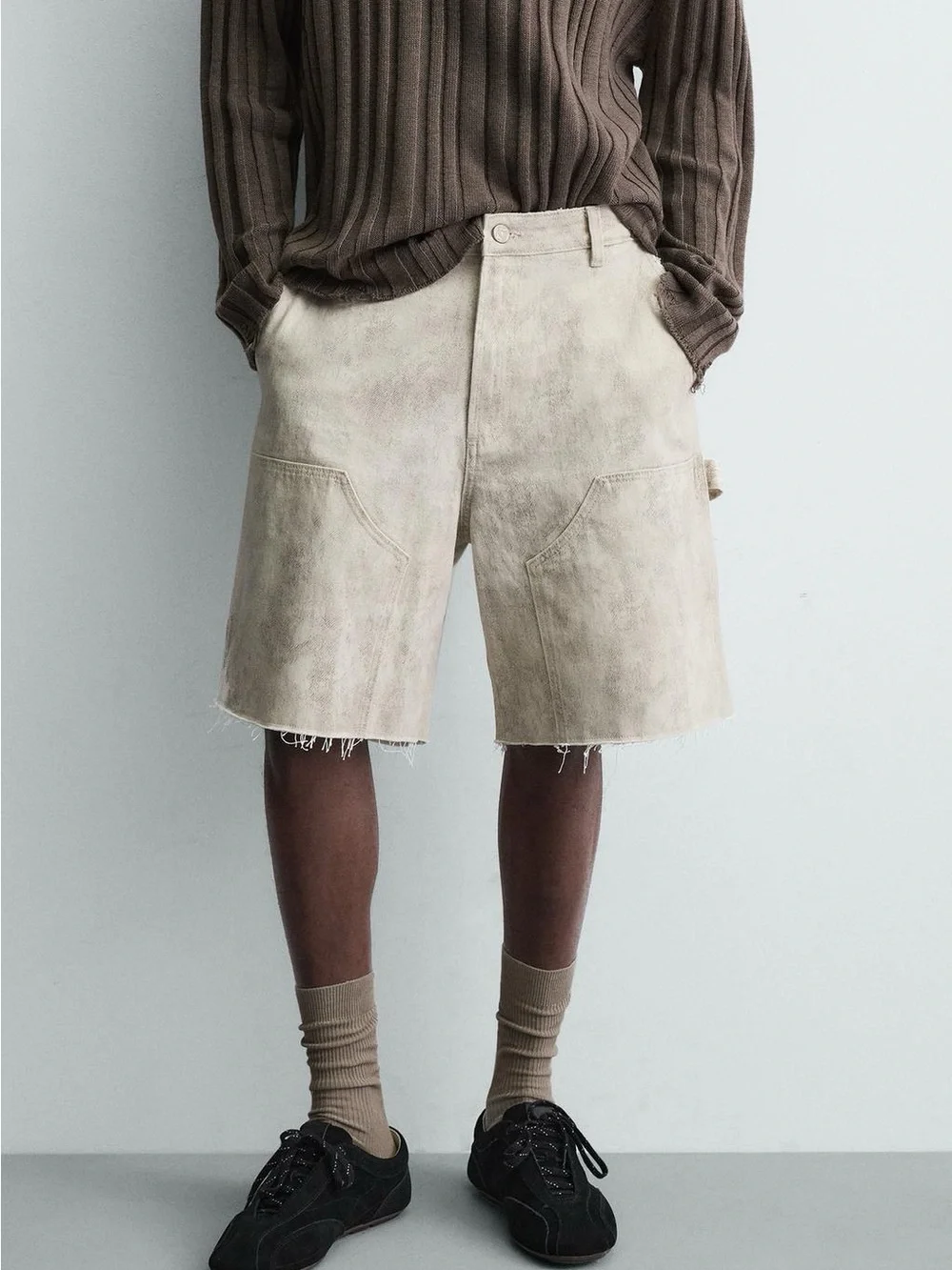 Zara Relaxed fit Bermuda shorts with front pockets